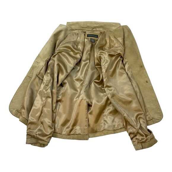 Banana Republic Women's Beige Tan Suede Leather Blazer Jacket Size 4 - Picture 11 of 15